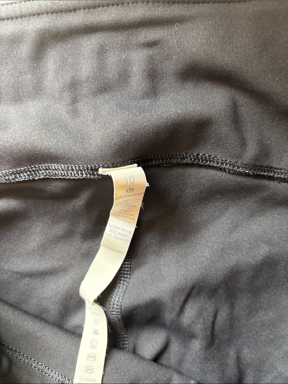lululemon athletica Black Leggings (Size 10)